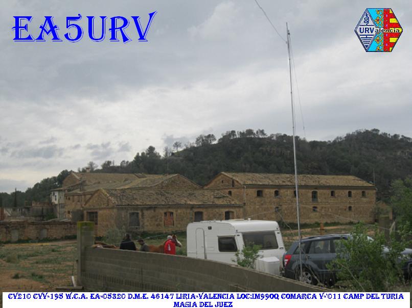 EA5URV MASIA DEL JUEZ CV210 CVV195 W.C.A. EA05320 D.M.E. 46147 LIRIA